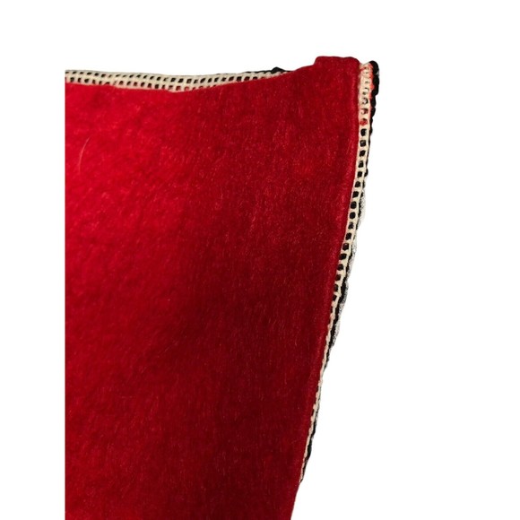 Vintage Needlepoint Christmas Stocking Santa Skiing With Toys Handmade 14” - Picture 3 of 14